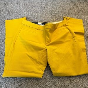 Banana Republic Women's Mustard Yellow Dress Pants